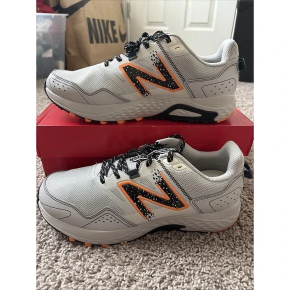 New Balance 410v8 4E Shoes Mens Grey Orange Trail Running MT410CA8 Size 11.5 New